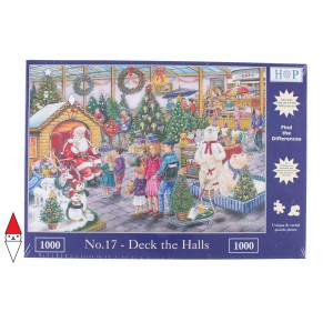 THE HOUSE OF PUZZLES, , , PUZZLE TEMATICO THE HOUSE OF PUZZLES NATALE TROVA LE 15 DIFFERENZE N17 1000 PZ