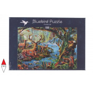 , , , PUZZLE ANIMALI BLUEBIRD FORESTA FOREST LIFE 1500 PZ