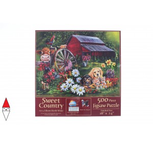 , , , PUZZLE ANIMALI SUNSOUT CANI EILEEN HERB-WITTE - SWEET COUNTRY 500 PZ