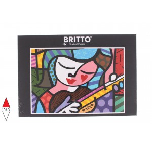 , , , PUZZLE GRAFICA BLUEBIRD ASTRATTI ROMERO BRITTO GIRL WITH GUITAR 1000 PZ