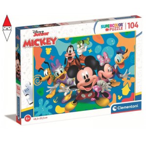 , , , PUZZLE CLEMENTONI PUZZLE 104 SUPER MICKEY AND FRIENDS