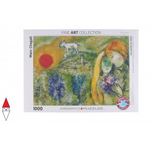 , , , PUZZLE ARTE EUROGRAPHICS PITTURA 1900 THE LOVERS OF VENCE CHAGALL 1000 PZ