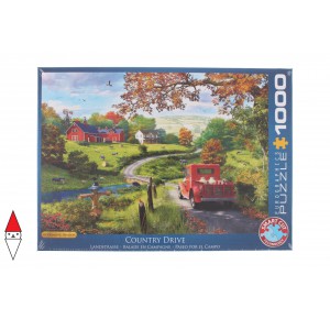 , , , PUZZLE PAESAGGI EUROGRAPHICS CAMPAGNA THE COUNTRY DRIVE 1000 PZ