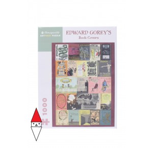 , , , PUZZLE ARTE POMEGRANATE GRAFICA EDWARD GOREY S BOOK COVERS 1000 PZ