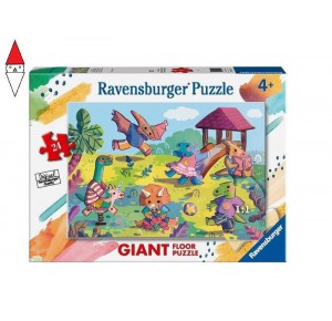 , , , PUZZLE RAVENSBURGER PUZZLE 24 GIANT DINOSAURI AL PARCO GIOCHI 03147