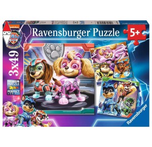 , , , PUZZLE RAVENSBURGER PUZZLE 3X49 PAW PATROL - THE MIGHTY MOVIE 5708