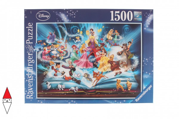 PUZZLE DISNEY RAVENSBURGER IL MAGICO LIBRO DELLE FIABE DISNEY 1500 PZ 16318  Donkytoys