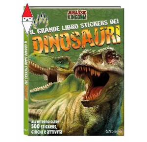 , , , GIOCO EDUCATIVO EDICART STYLE LIBRETTO STICKERS JURASSIC KINGDOM