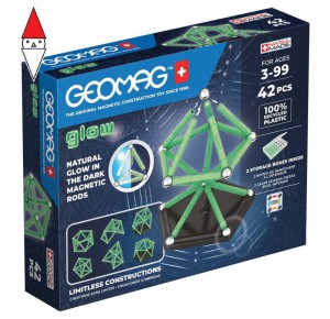 , , , COSTRUZIONE GEOMAG GLOW RECYCLED 42 PCS