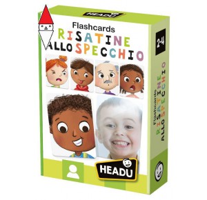 , , , GIOCO EDUCATIVO HEADU FLASHCARDS RISATINE ALLO SPECCHIO