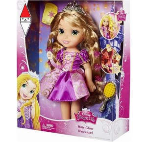 , , , BAMBOLA JAKKS PACIFIC RAPUNZEL HAIR GLOW DISNEY PRINCESS  217254