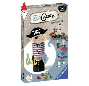 , , , GIOCO EDUCATIVO RAVENSBURGER ECOCREATE MINI PIRATE