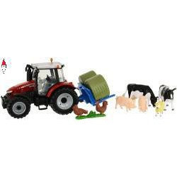 , , , BRITAINS 1/32 MASSEY FERGUSON 5612 TRACTOR PLAYSET