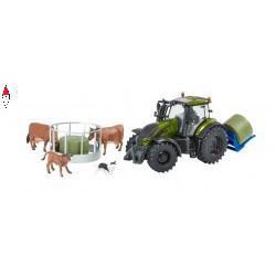 , , , BRITAINS 1/32 METALLIC OLIVE GREEN VALTRA PLAYSET