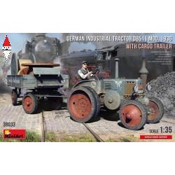 , , , MINI ART 1/35 GERMAN INDUSTRIAL TRACTOR D8511 MOD. 1936 W/CARGO TRAILER