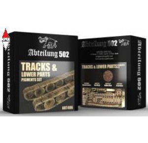 , , , PIGMENTI MODELLISMO ABTEILUNG 502 TRACKS AND LOWER PARTS PIGMENT SET