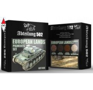 , , , PIGMENTI MODELLISMO ABTEILUNG 502 EUROPEAN LANDS PIGMENT SET