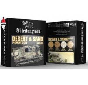 , , , PIGMENTI MODELLISMO ABTEILUNG 502 DESERT AND SAND PIGMENT SET