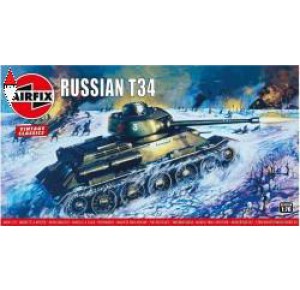 , , , AIRFIX 1/76 VINTAGE CLASSIC: RUSSIAN T-34 MEDIUM TANK