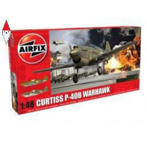 , , , AIRFIX 1/48 CURTISS P-40B WARHAWK