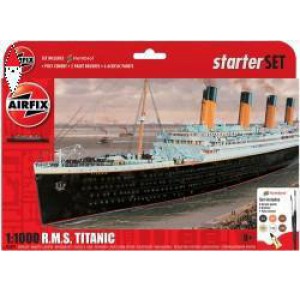 , , , AIRFIX 1/1000 LARGE STARTER SET RMS TITANIC