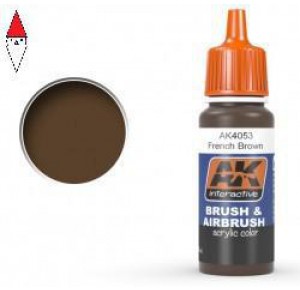 , , , ACRILICO MODELLISMO AK INTERACTIVE (ACRYLIC) FRENCH BROWN