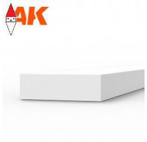 , , , AK INTERACTIVE STRIPS 1.50 X 5.00 X 350MM - STYRENE STRIP