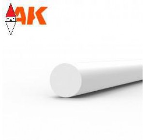 , , , AK INTERACTIVE ROD 2.00 DIAMETER X 350MM - STYRENE STRIP