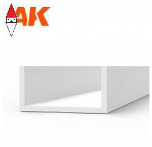 , , , AK INTERACTIVE U CHANNEL 5.0 WIDTH X 350MM - STYRENE STRIP