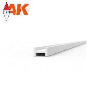 , , , AK INTERACTIVE BEAMS I SHAPE 2.0 X 1.2 X 350MM X 4UNITS - STYRENE