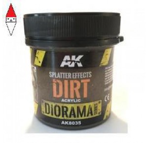 , , , AK INTERACTIVE SPLATTER EFFECTS DIRT - 100ML (ACRYLIC)