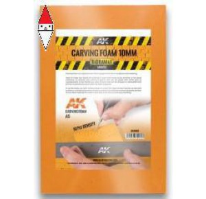 , , , AK INTERACTIVE CARVING FOAM 10MM A5 SIZE (228X152 MM)