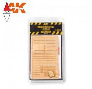 , , , AK INTERACTIVE 1/35 LASER CUT WOODEN BOX 003 (5)