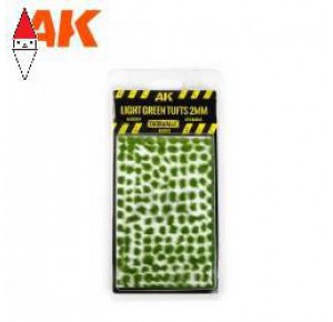 , , , AK INTERACTIVE LIGHT GREEN TUFTS 2MM