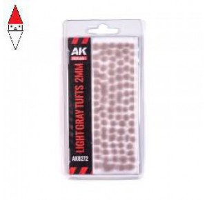 , , , AK INTERACTIVE FANTASY TUFTS LIGHT GRAY 2MM