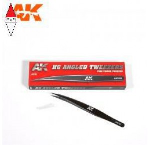 , , , AK INTERACTIVE HG ANGLED TWEEZERS 01 (THIN TIPPED)