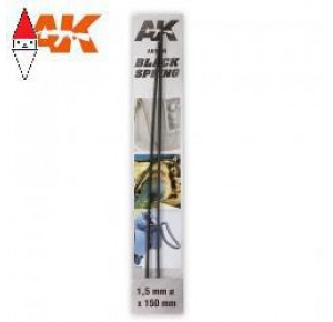 , , , AK INTERACTIVE BLACK SPRING 1.5MM