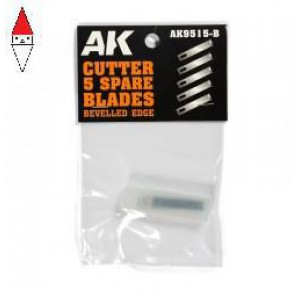 , , , AK INTERACTIVE BEVELLED EDGE (5 SPARE BLADES FOR HOBBY KNIFE)