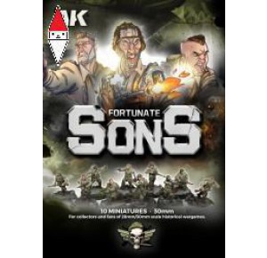 , , , AK INTERACTIVE FORTUNATE SONS 101ST AIRBORNE DIVISION (10 MINIATURES)