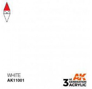 , , , ACRILICO MODELLISMO AK INTERACTIVE WHITE 17ML