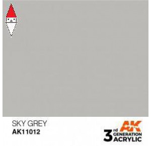 , , , ACRILICO MODELLISMO AK INTERACTIVE SKY GREY 17ML