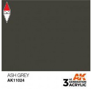 , , , ACRILICO MODELLISMO AK INTERACTIVE ASH GREY 17ML