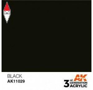 , , , ACRILICO MODELLISMO AK INTERACTIVE BLACK 17ML