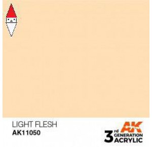 , , , ACRILICO MODELLISMO AK INTERACTIVE LIGHT FLESH 17ML