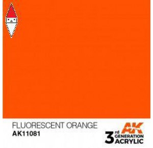 , , , ACRILICO MODELLISMO AK INTERACTIVE FLUORESCENT ORANGE 17ML