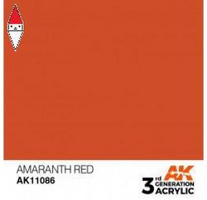 , , , ACRILICO MODELLISMO AK INTERACTIVE AMARANTH RED 17ML