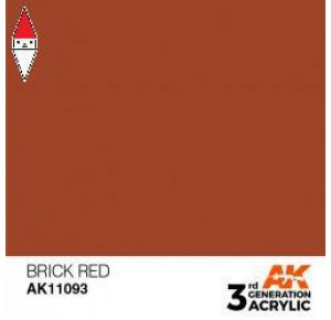 , , , ACRILICO MODELLISMO AK INTERACTIVE BRICK RED 17ML