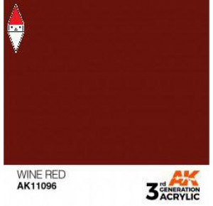 , , , ACRILICO MODELLISMO AK INTERACTIVE WINE RED 17ML