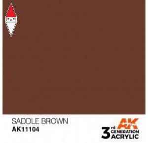 , , , ACRILICO MODELLISMO AK INTERACTIVE SADDLE BROWN 17ML