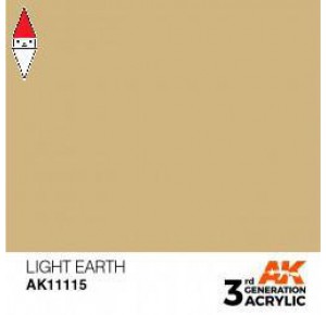 , , , ACRILICO MODELLISMO AK INTERACTIVE LIGHT EARTH 17ML